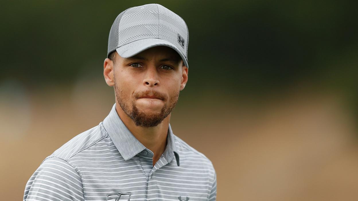 Steph Curry competes at Ellie Mae Classic, Aug 2017
