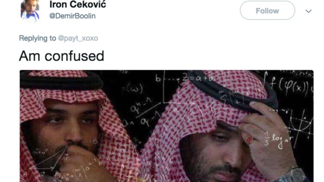 Man confused by curled hair joke