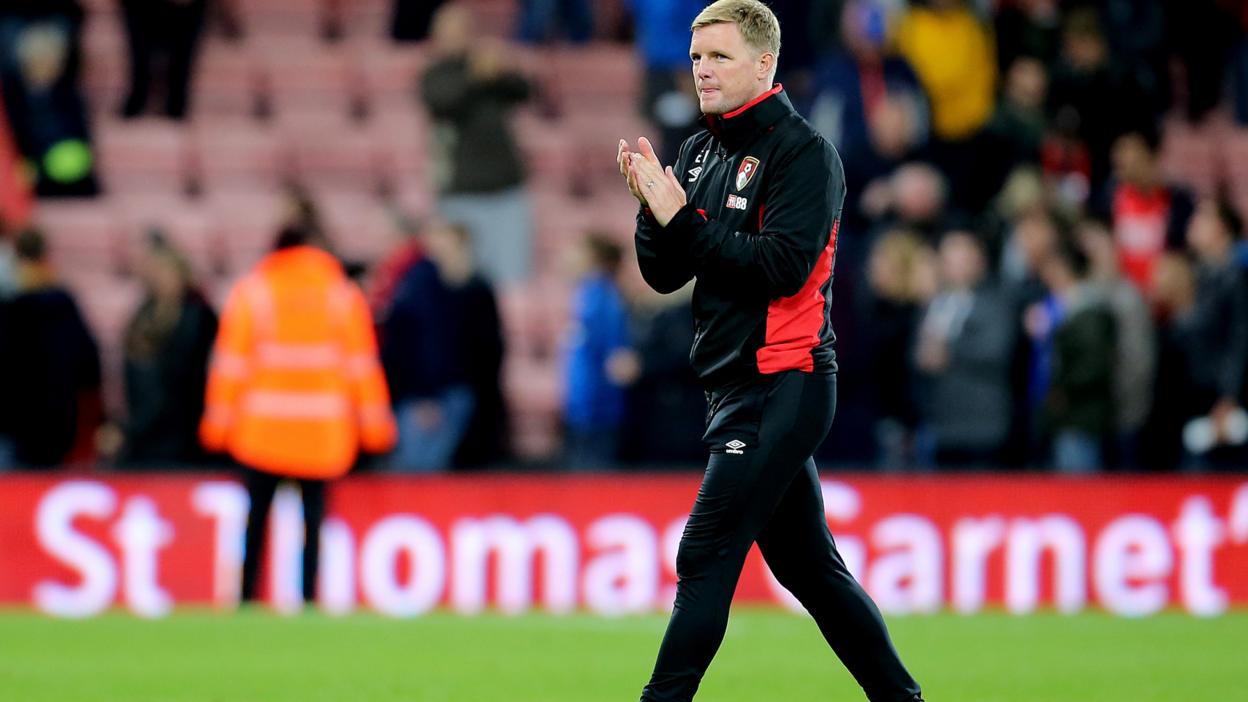 Eddie Howe on the pitch