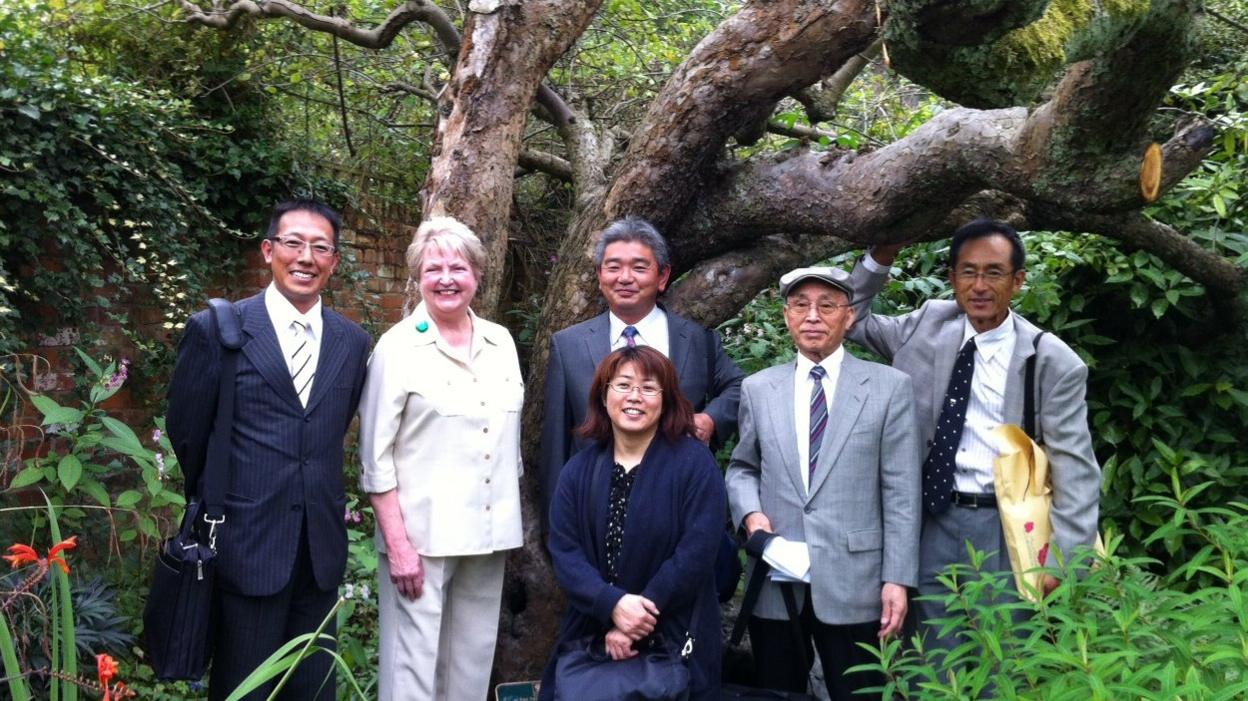 Japanese apple producers with the Bramley apple tree