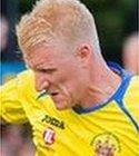 Warrington Town striker Ben Wharton