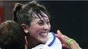 Jade Jones celebrates