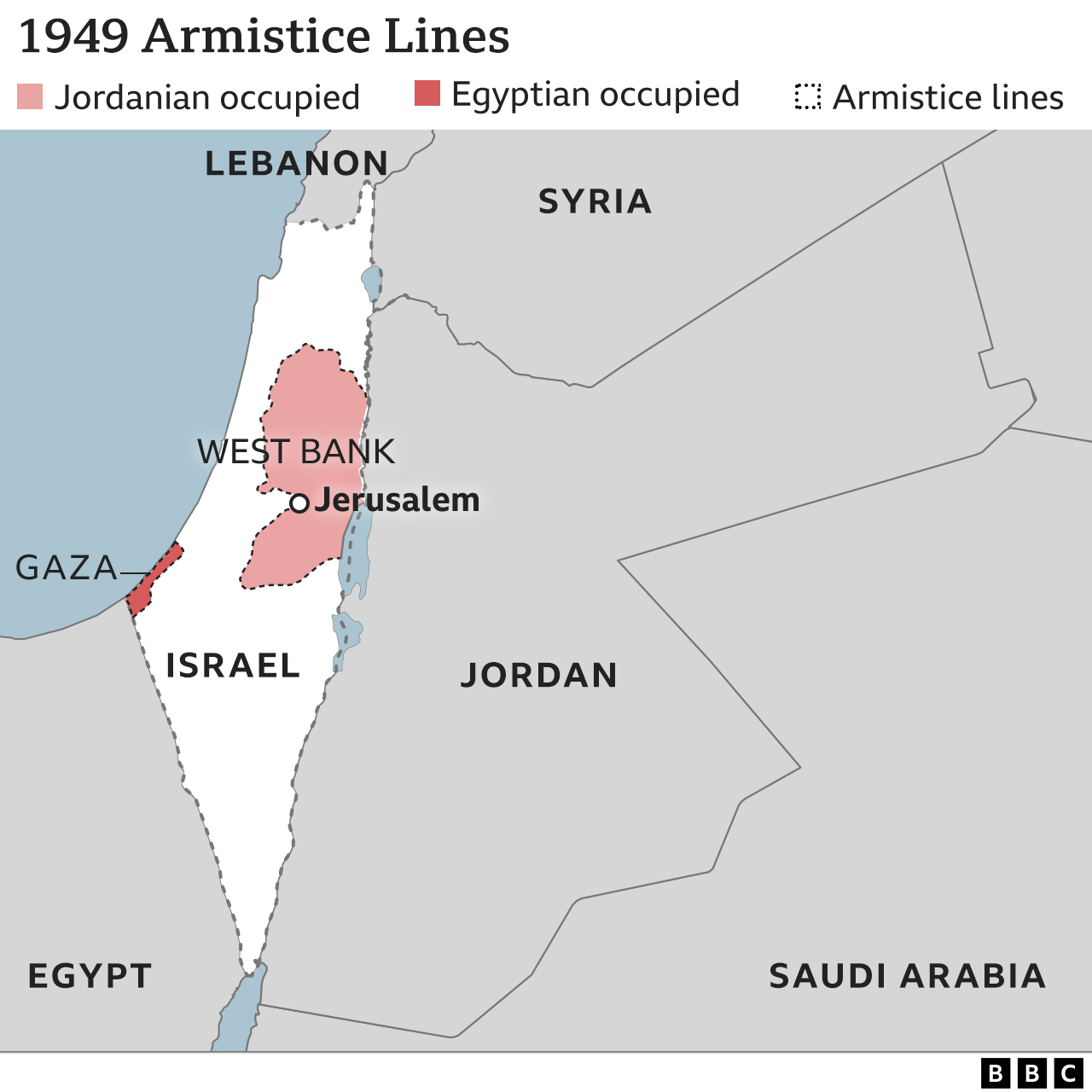 Israel's borders explained in maps - BBC News