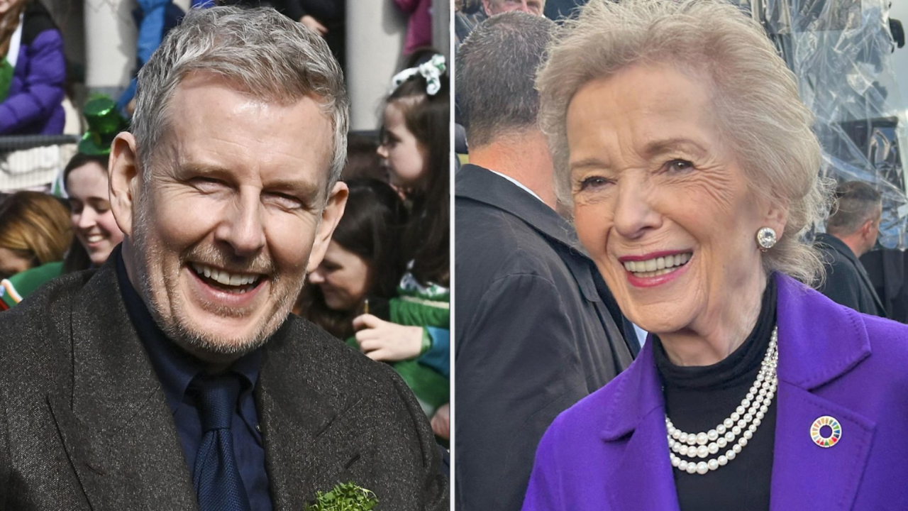 Patrick Kielty and Mary Robinson