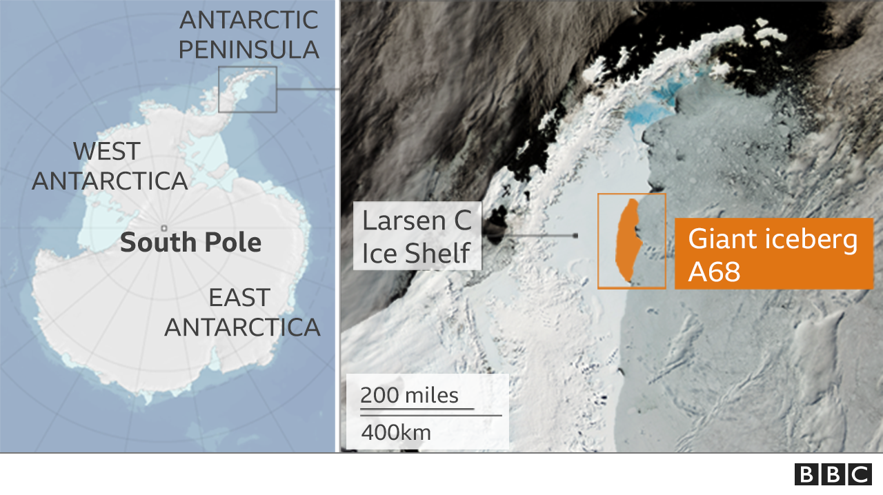 Map of Larsen C