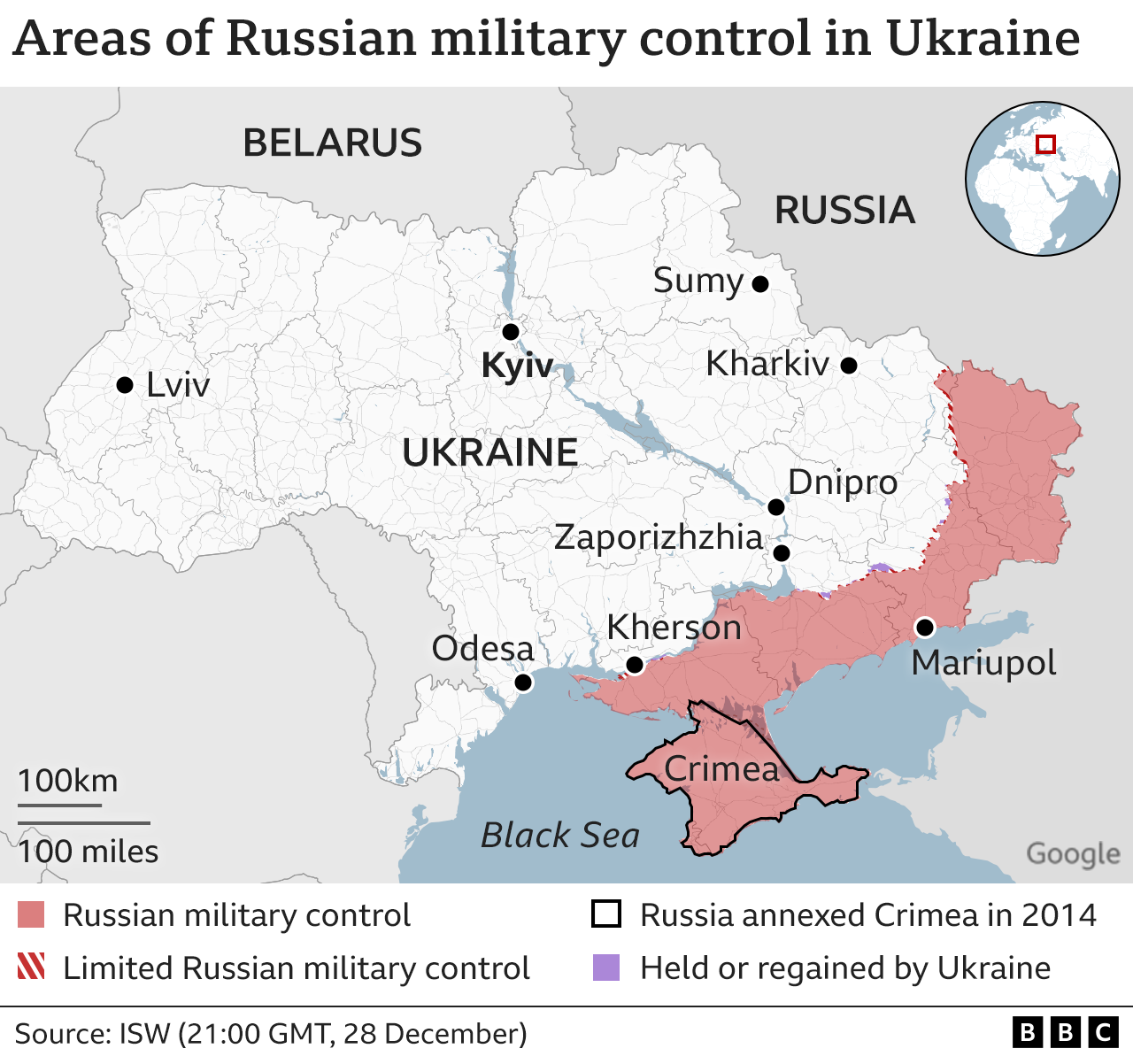 Ukraine war map