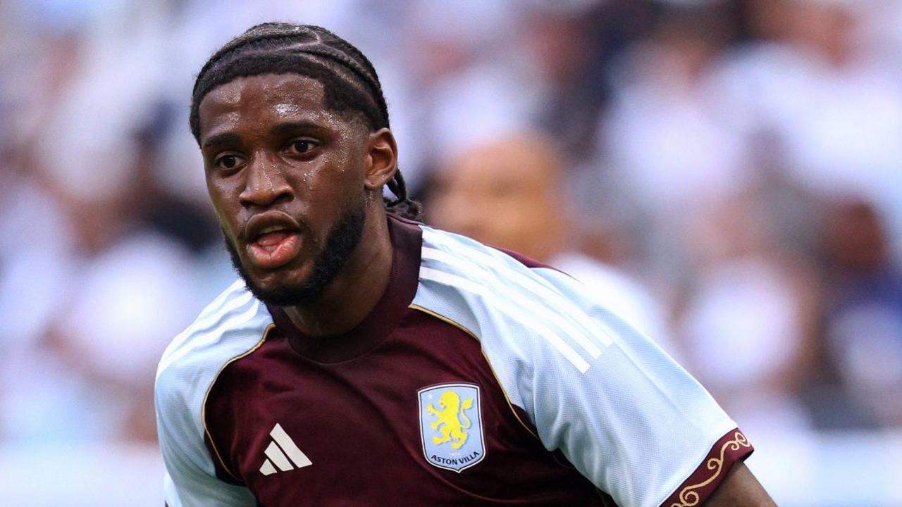 Samuel Iling-Junior playing for Aston Villa in a pre-season friendly