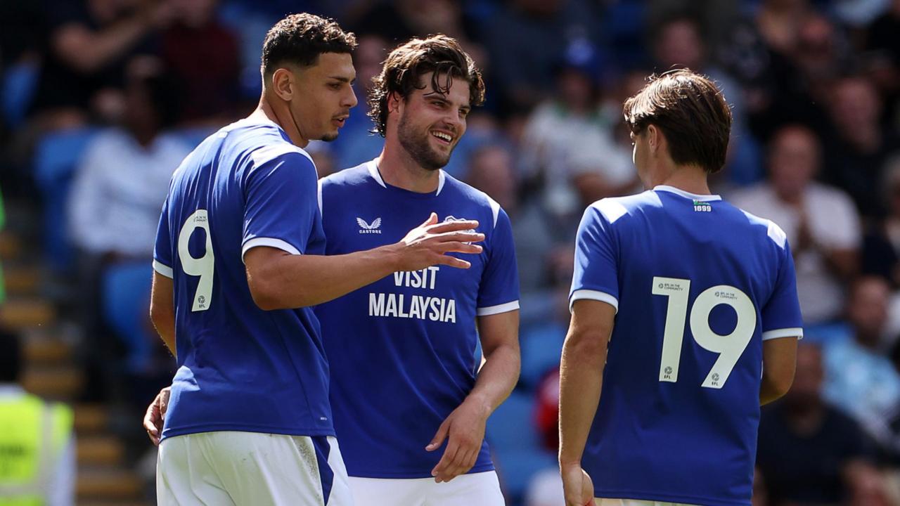 Cardiff crush Roma in final pre-season outing — image supplied by BBC Sport's feed