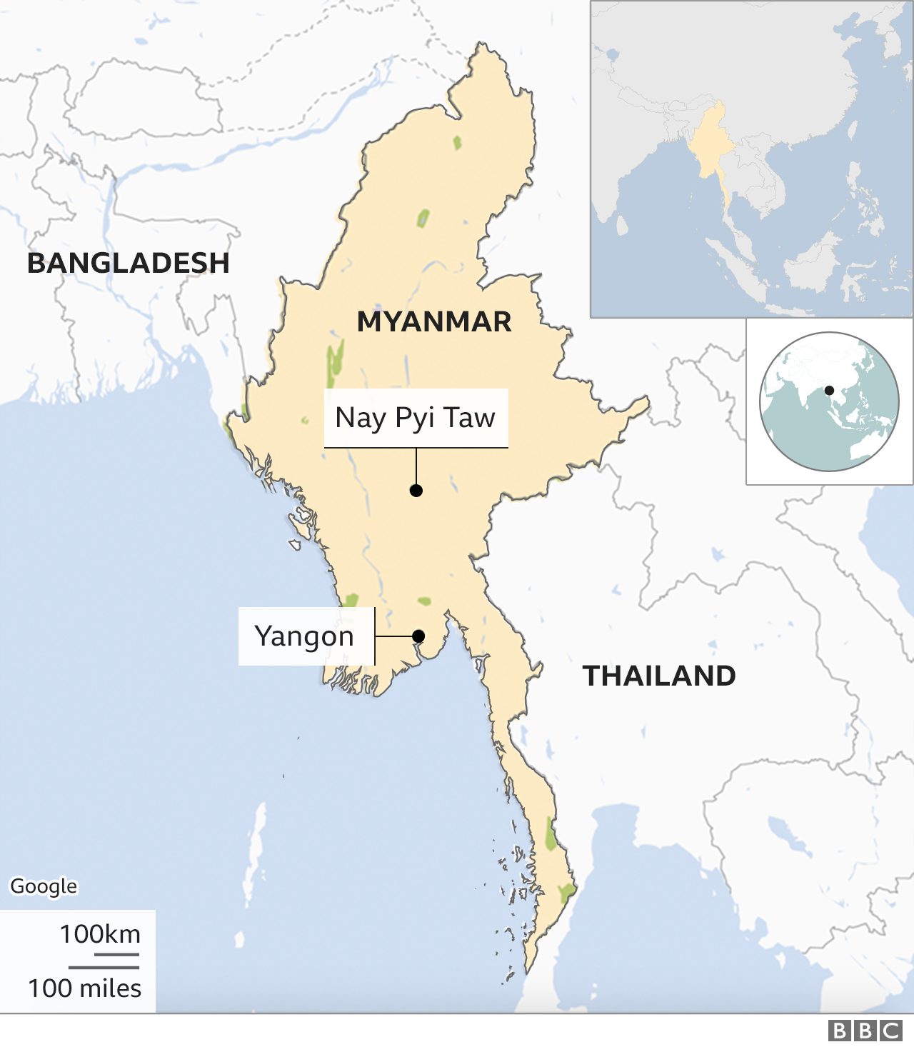 Myanmar map