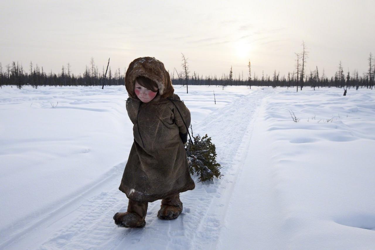 Nenet girl - Siberia, Russia