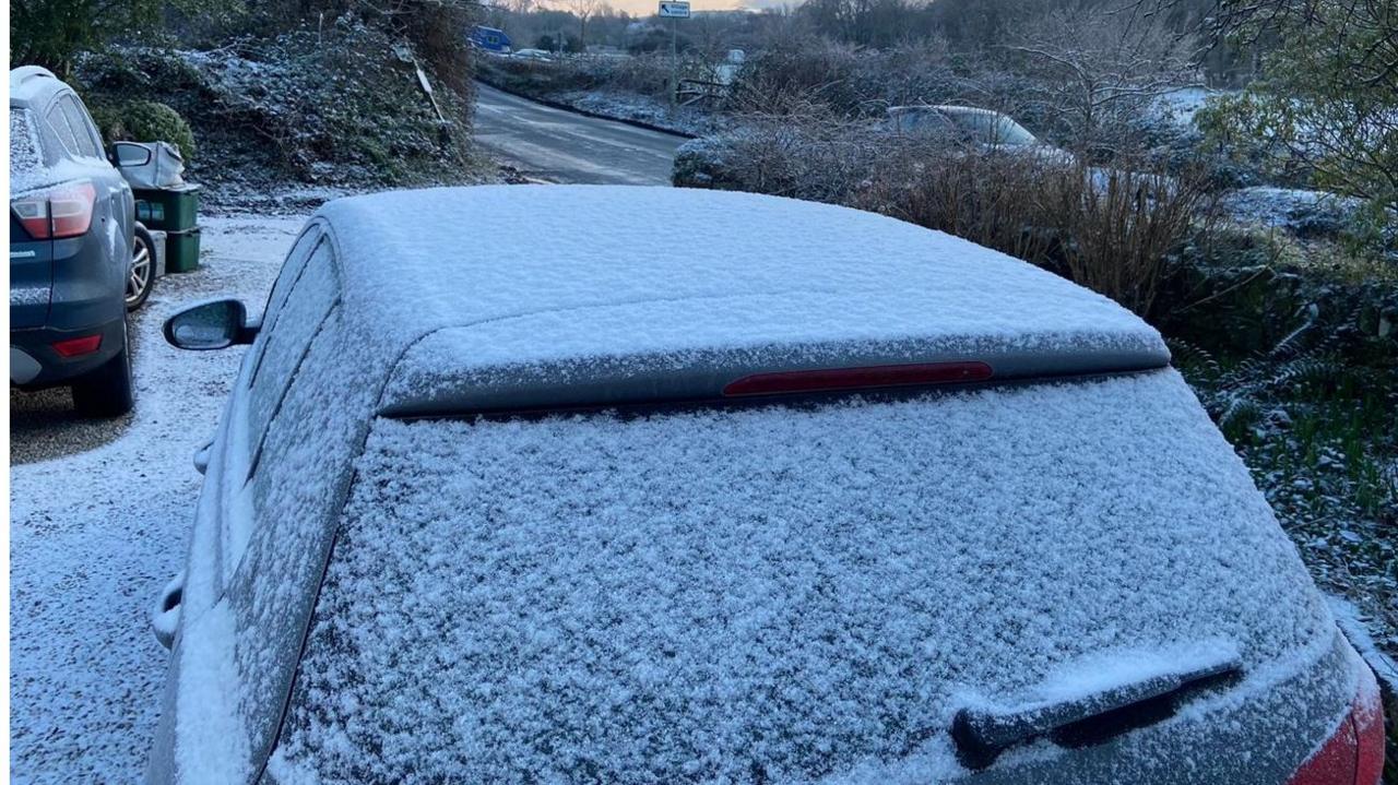 Snow in Ermington, Devon