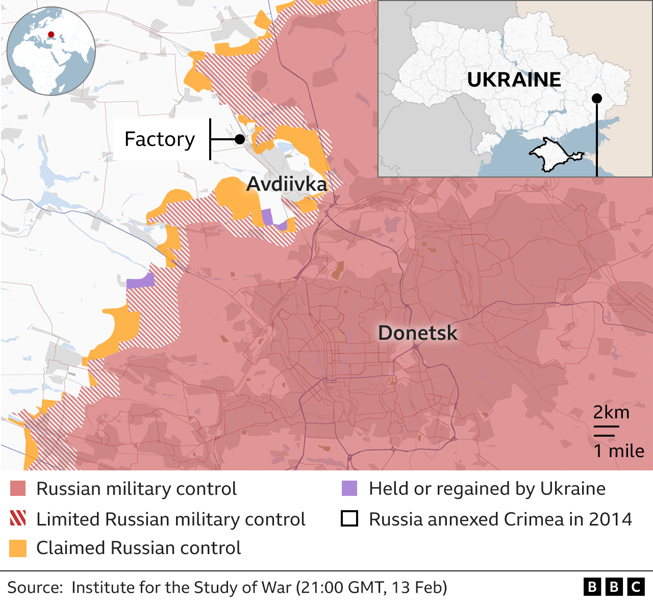 ISW map of Avdiivka