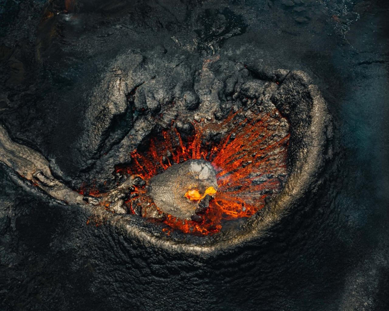 volcano crater