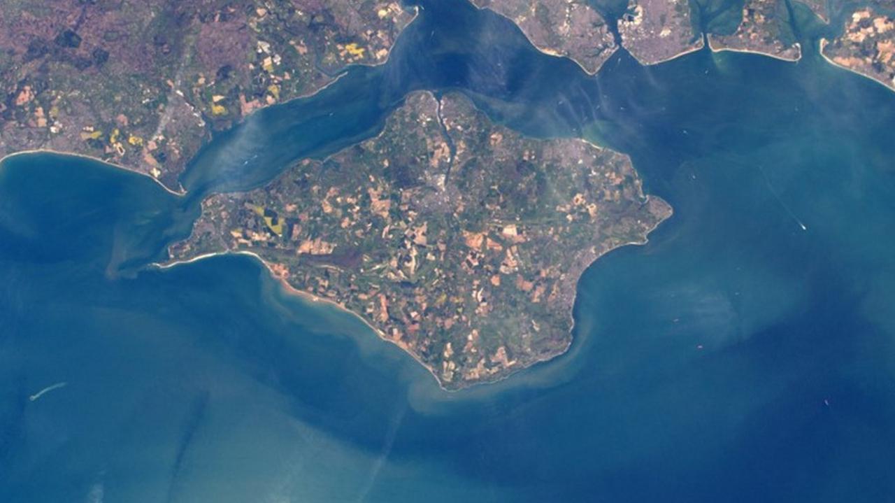 Isle of Wight aerial view