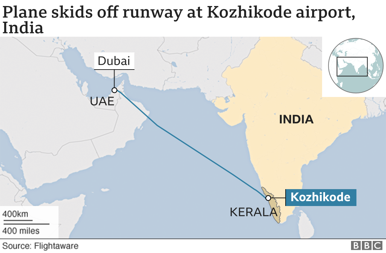 A map showing where Kerala is in India