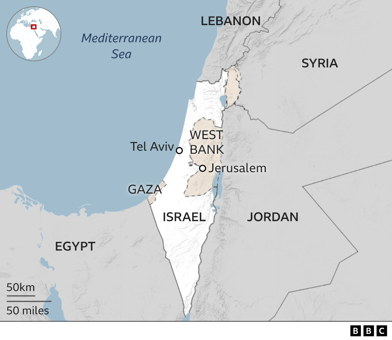 Israel map