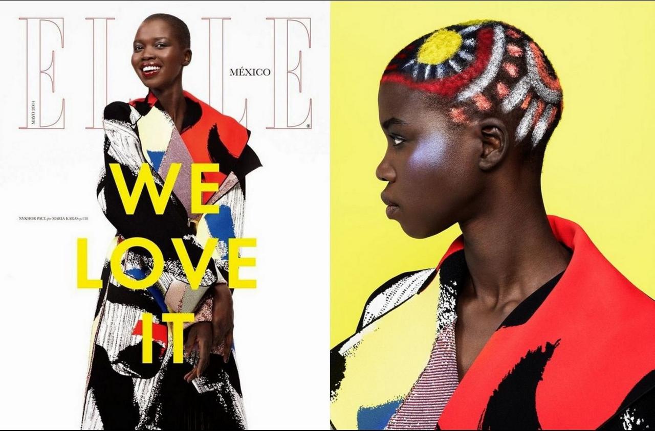 Nykhor Paul on cover of Elle