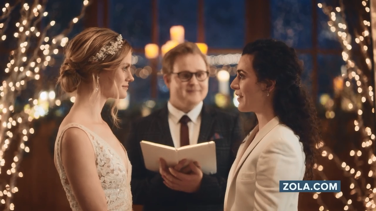 Screenshot of the Zola ad.