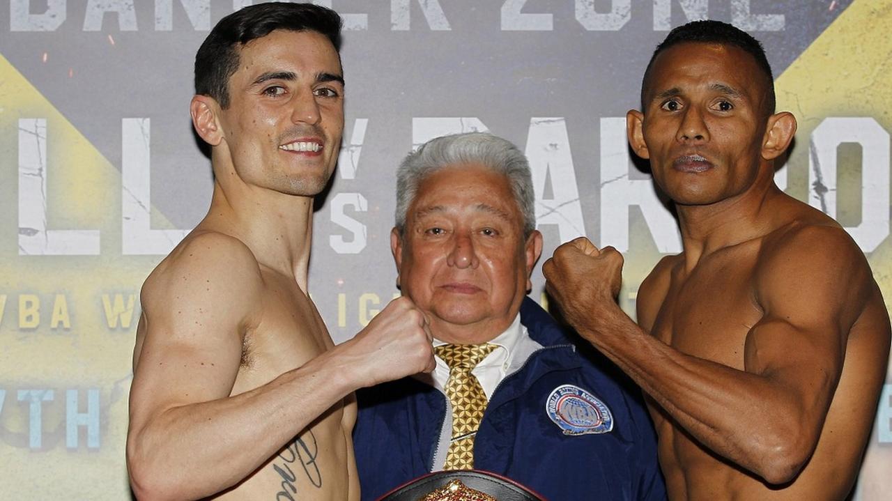 Crolla and Barroso at the weigh-in