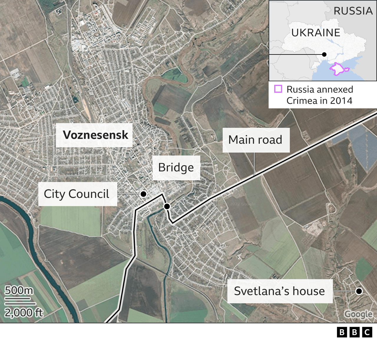 Voznesensk map