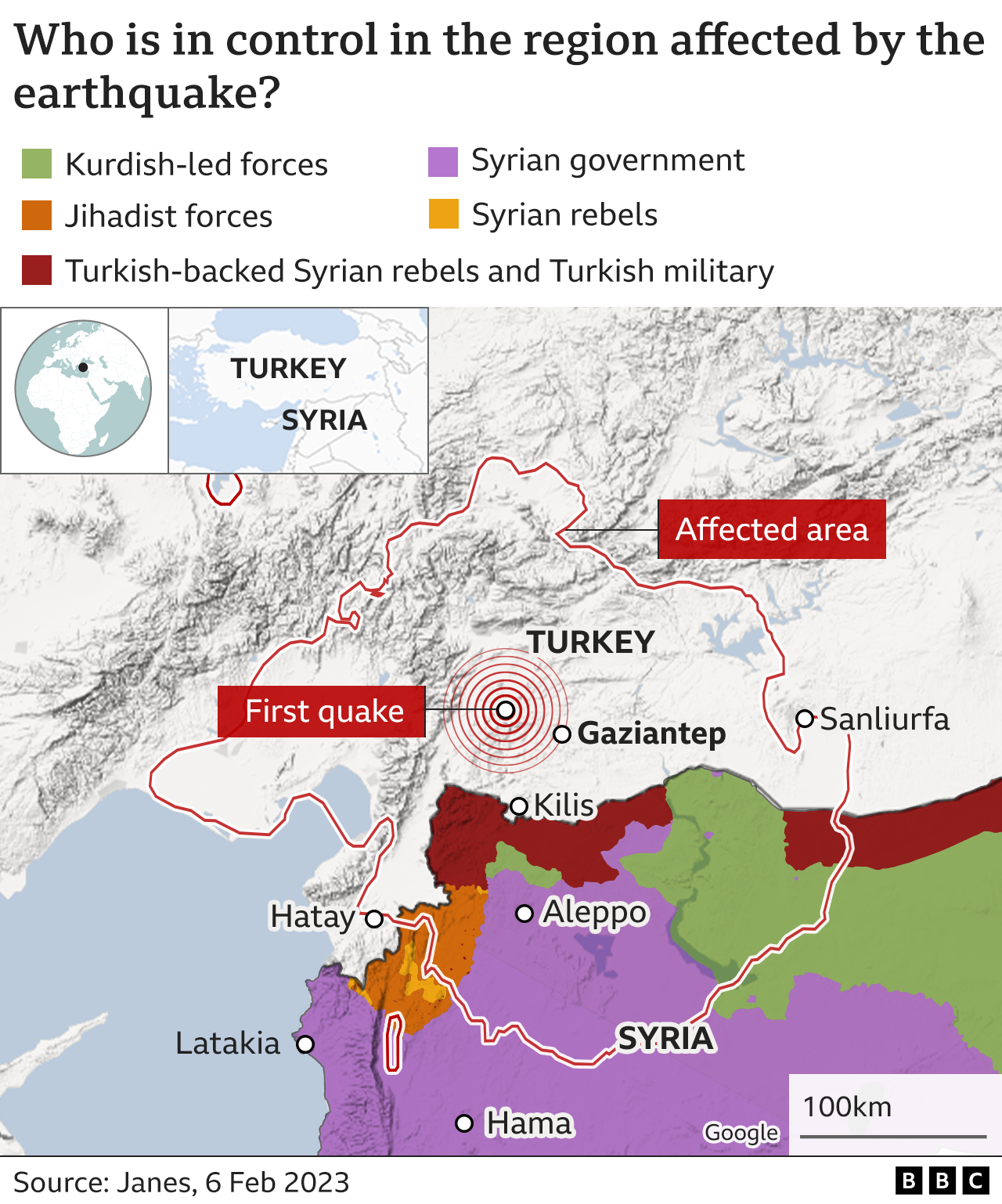 Control map of Syria