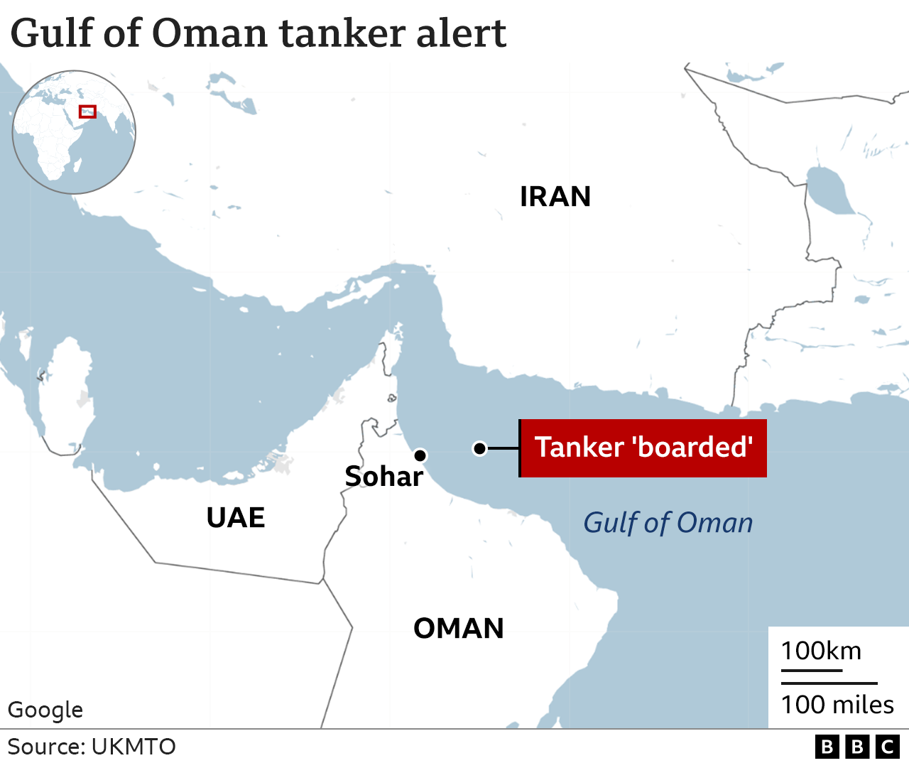 Gulf of Oman map