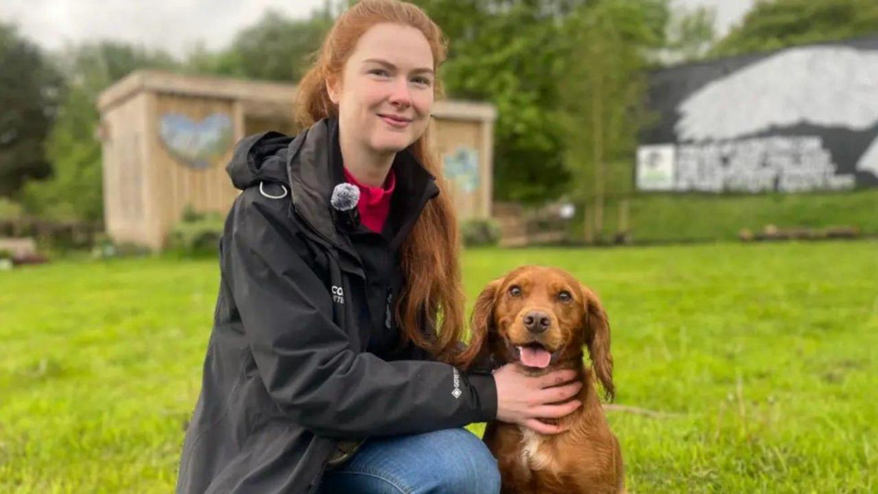 Patrice Kerrigan and Russell - the dog