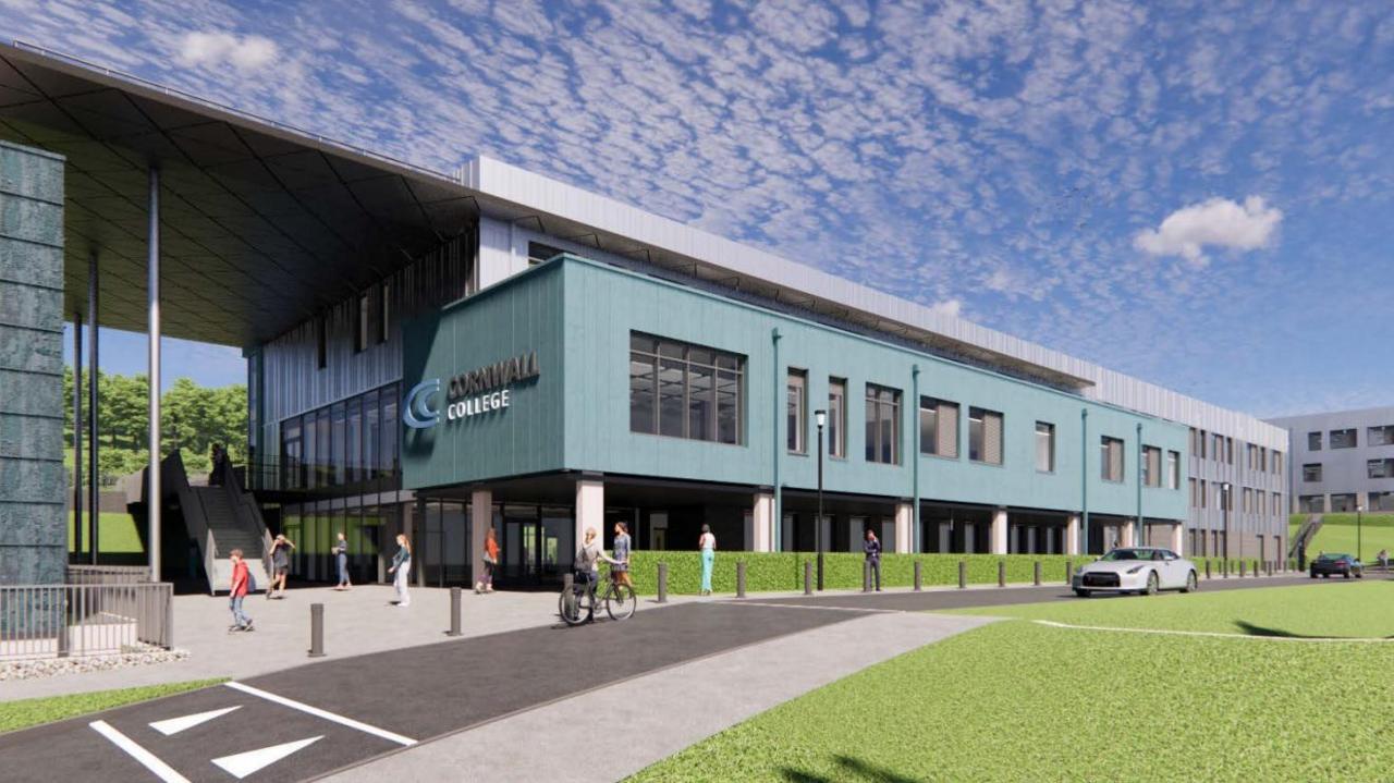 Digital images of what new Cornwall College campus could look like