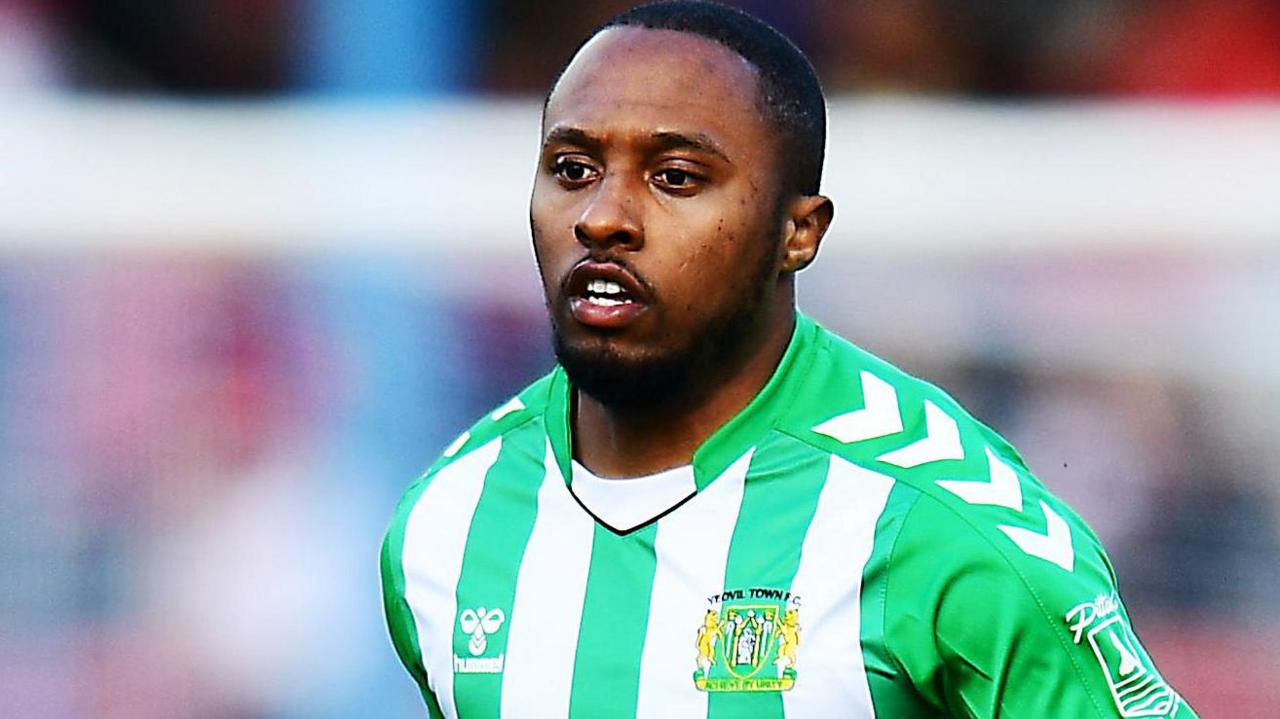 Calvin Harriott playing for Yeovil Town