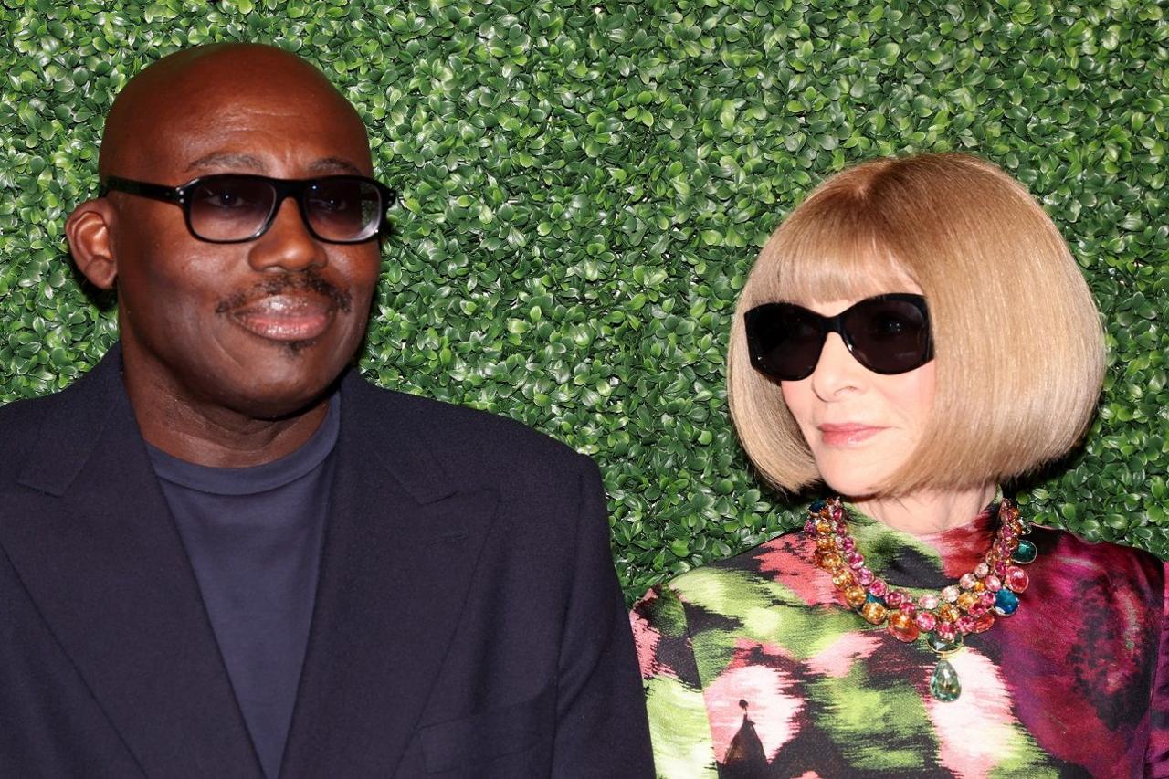 Edward Enninful and Anna Wintour attend the UK Premiere of In Vogue: The 1990s last year