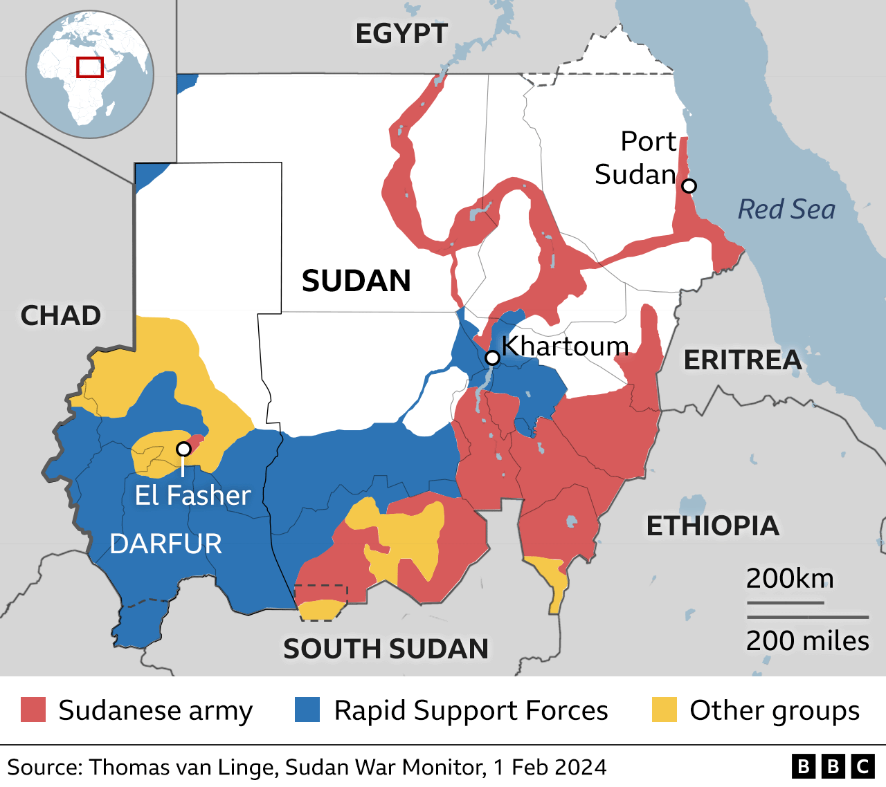 Map of Sudan