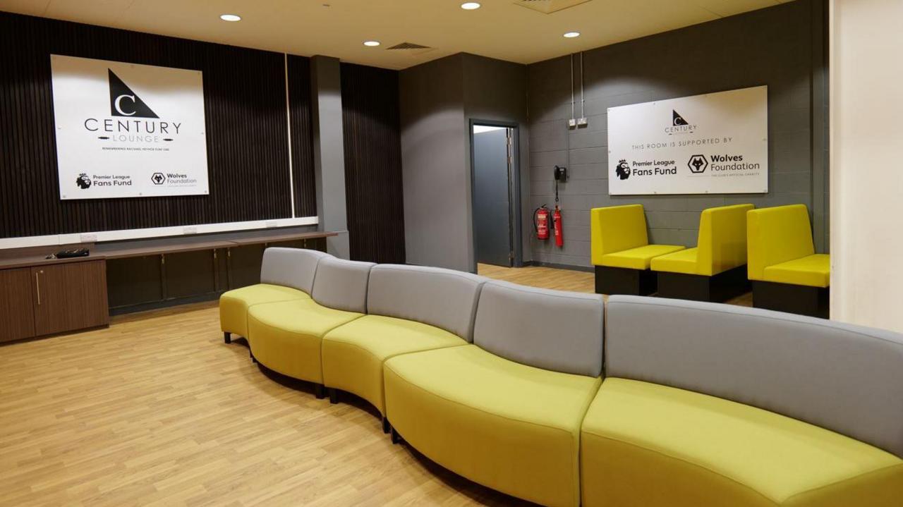 A revamped disability lounge at Molineux Stadium