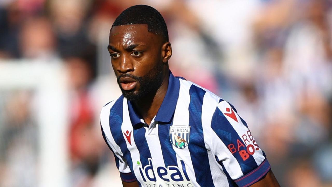 West Bromwich Albion defender Semi Ajayi in action