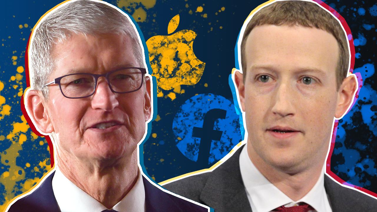 Apple's Tim Cook and Facebook's Mark Zuckerberg