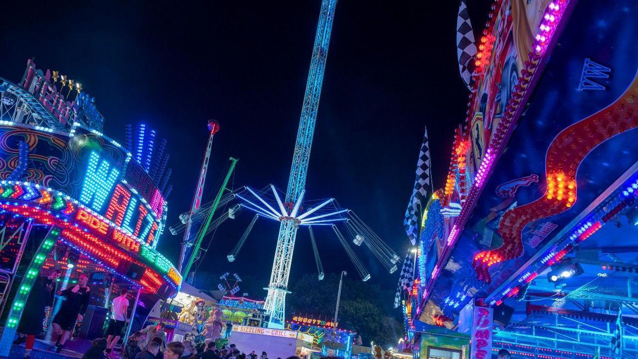 The Goose Fair in Nottingham