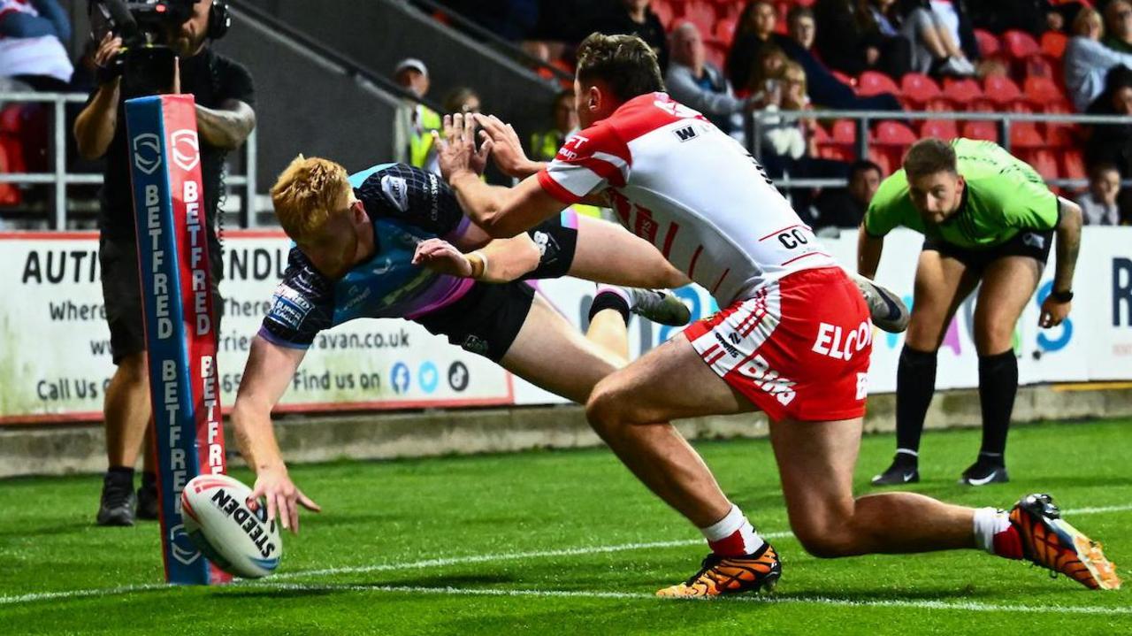 St Helens' play-off hopes fade after loss to Hull FC — image supplied by BBC Sport's feed