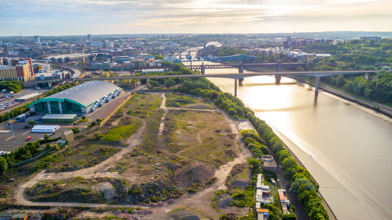 The Forth Yards site to the west of Newcastle city centre