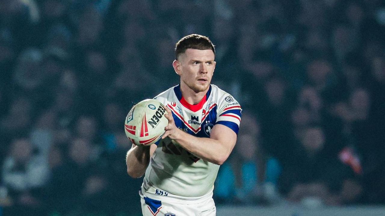 Oliver Russell playing for Wakefield Trinity earlier this season