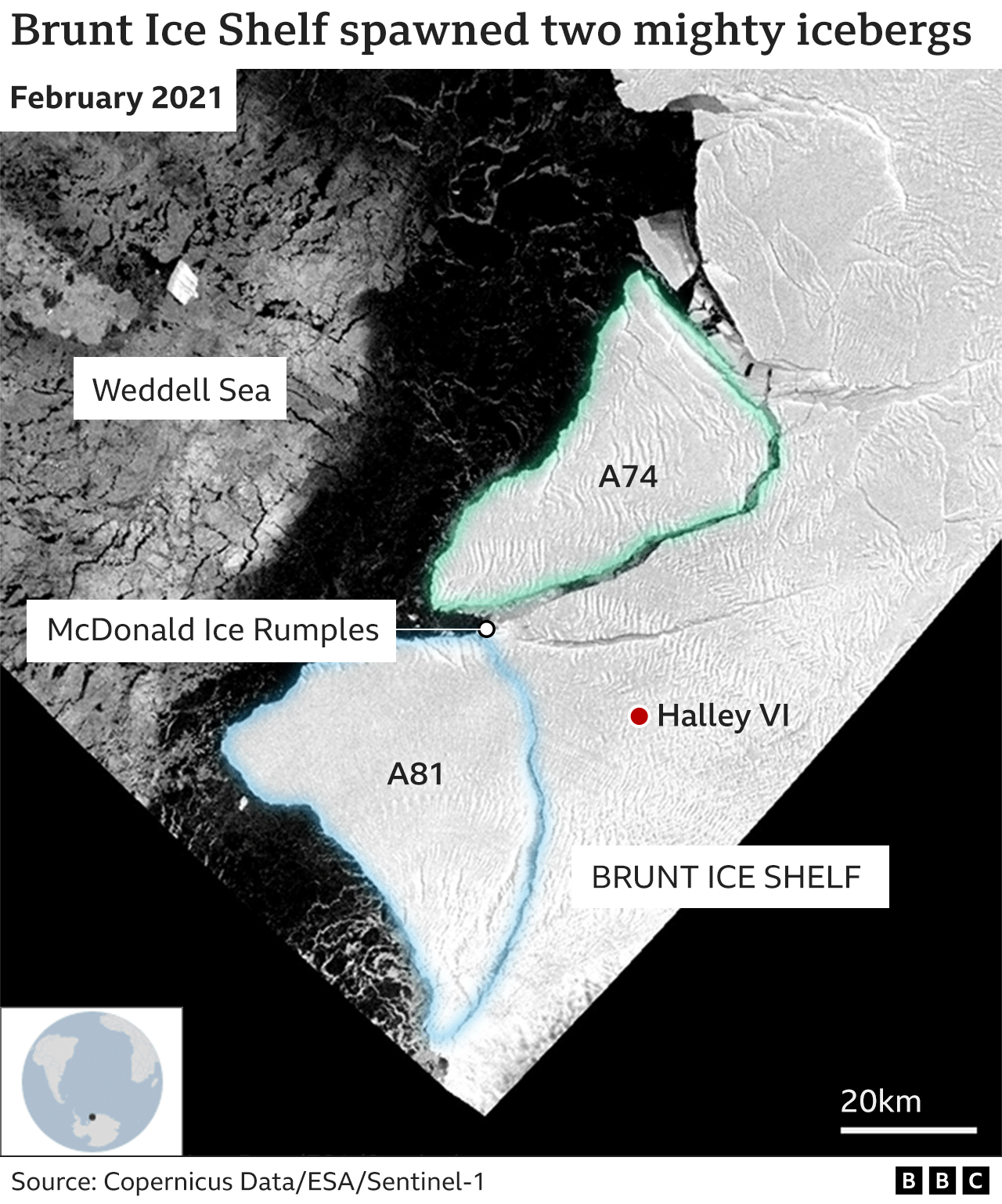 Scientists probe the secrets of mega icebergs - BBC News