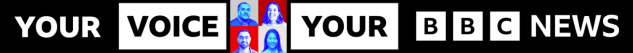 Your voice, your BBC logo