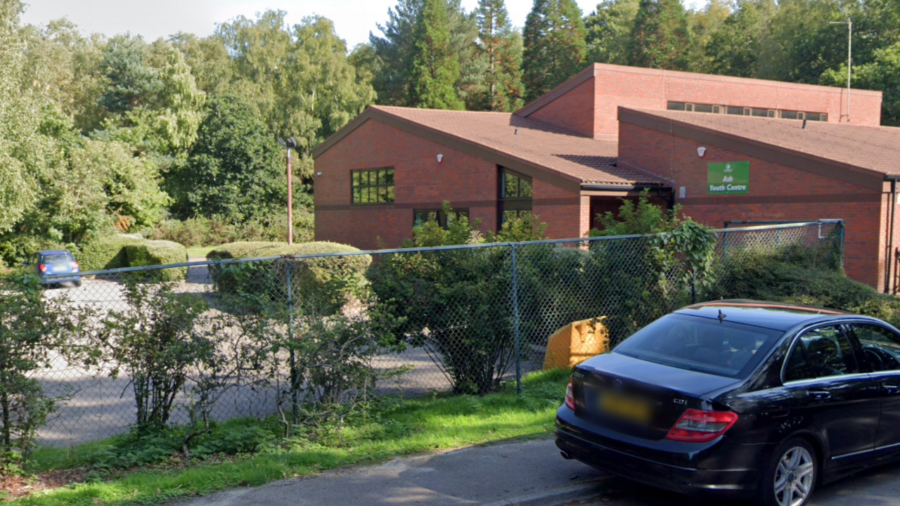 An outside view of Ash Youth Club near Guildford