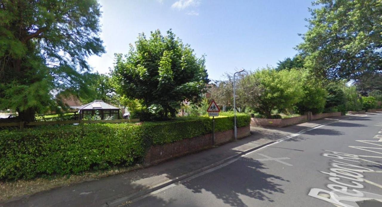 A view of Beaufort Park's grounds from Rectory Road