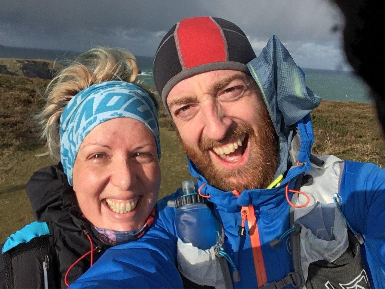 Laura and Alex Francis on holiday in the Alps