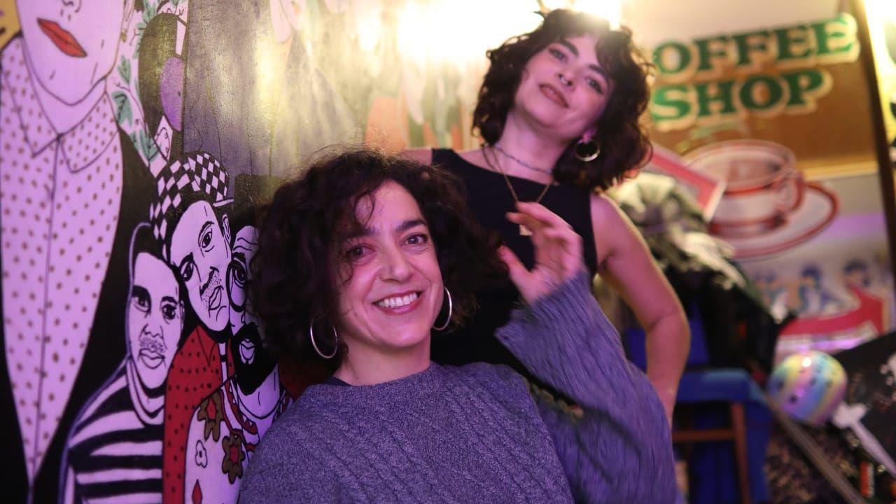 Photo of sisters, Monica and Christina Zammit, - the founders of Third Space Events which is organising the Sober Rave - posing one behind the other 