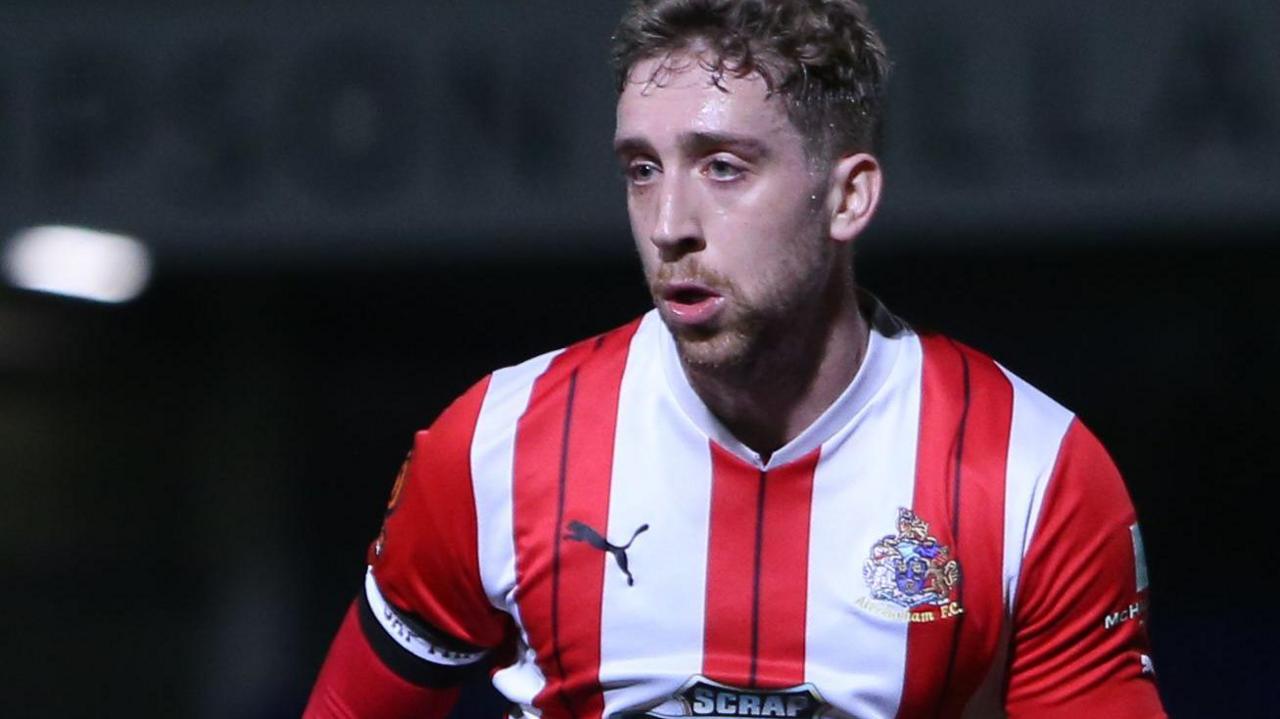 Isaac Marriott in action for Altrincham