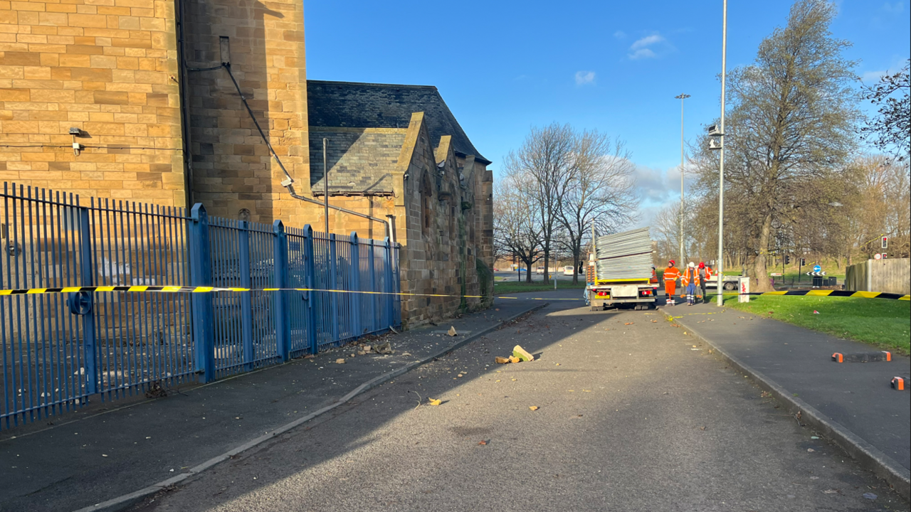 The road has been closed to protect the public.