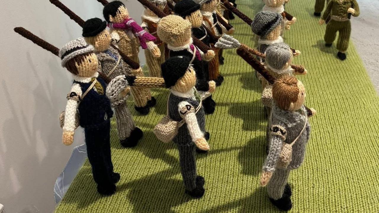 The Home Guard depicted in yarn