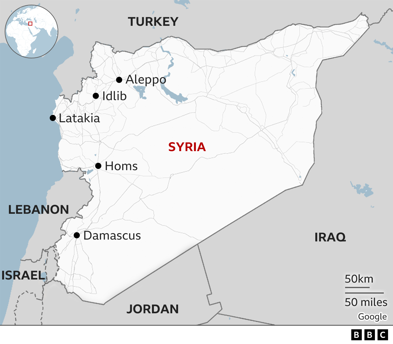 Map of Syria