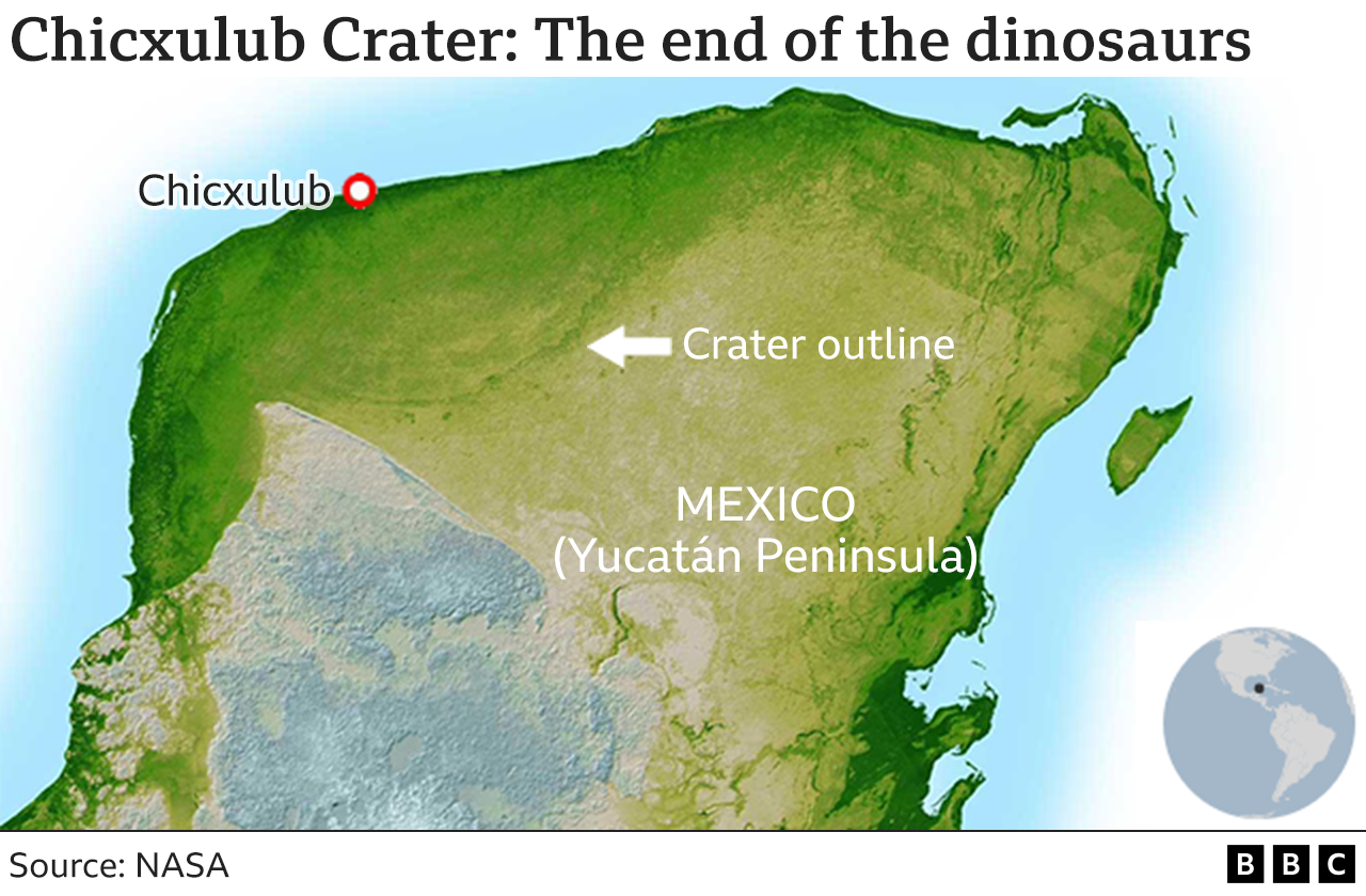 Chicxulub map