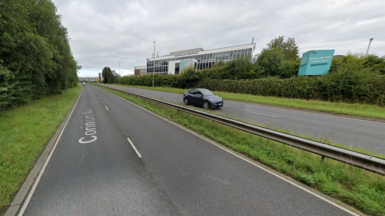 A Google Maps image of Corinium Avenue in Gloucester